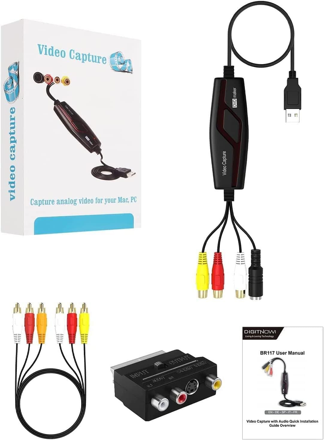 DIGITNOW USB Video Capture Card VHS Hi8 Mini DV to Digital Converter for Windows Mac image 6