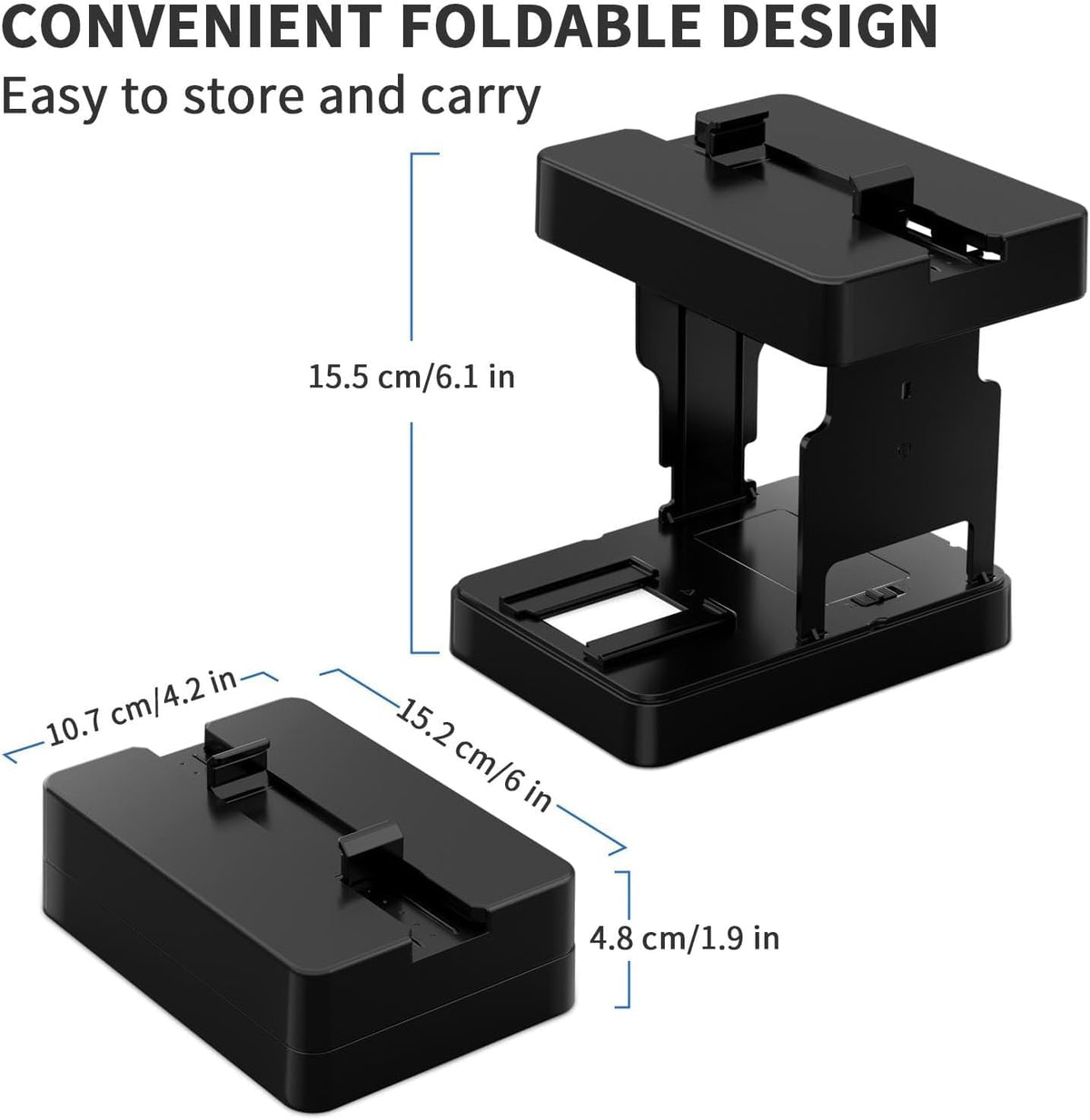 DigitConvert 35mm Mobile Film Scanner Slide &amp; Negative Viewer for Smartphone LED Backlight Black image 3