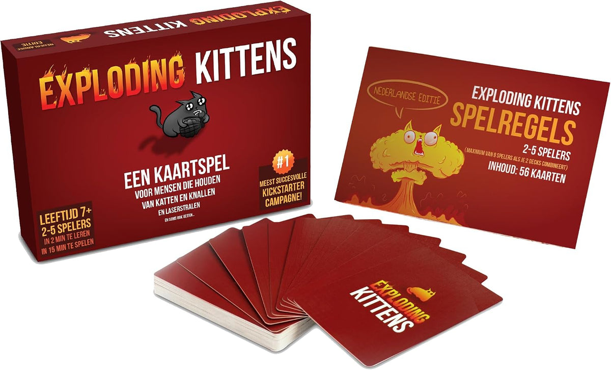 Exploding Kittens Dutch Card Game Original Edition Party Game 2-5 Players Asmodee image 2