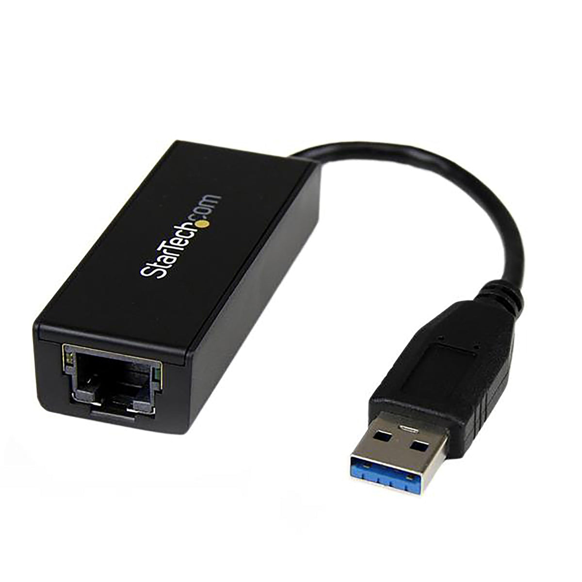StarTech USB 3.0 to Gigabit Ethernet Adapter USB-A to RJ45 LAN 10/100/1000 USB31000S Black image 0