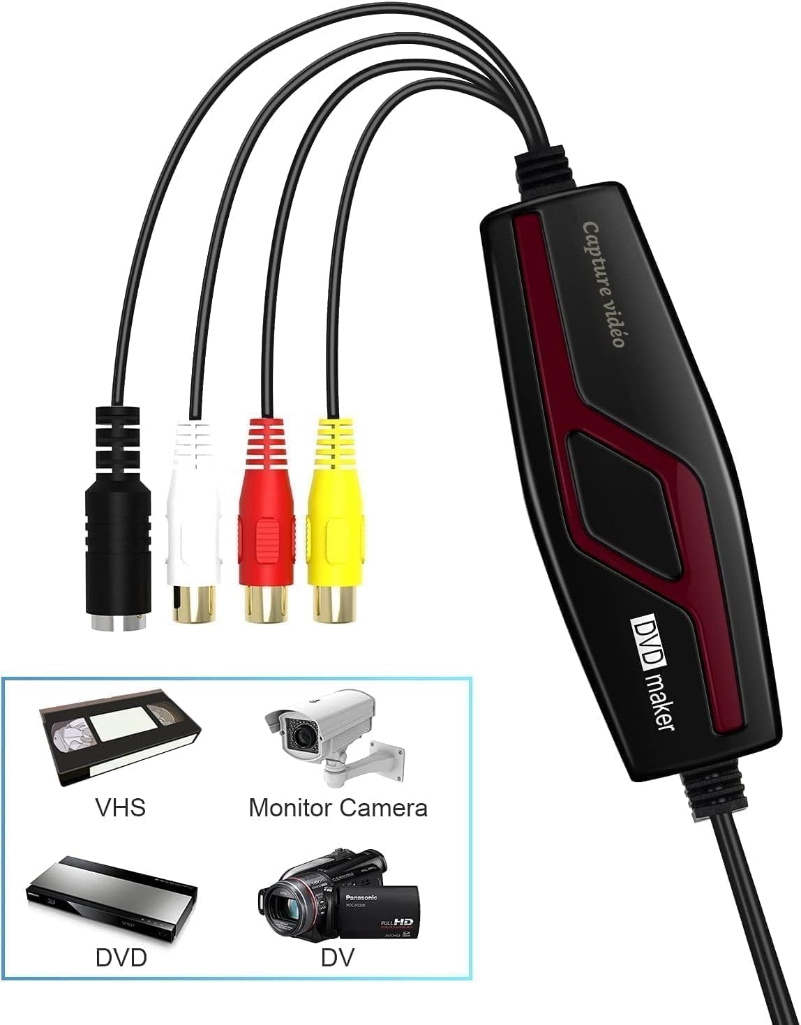 DIGITNOW USB Video Capture Card VHS Hi8 Mini DV to Digital Converter for Windows Mac image 3