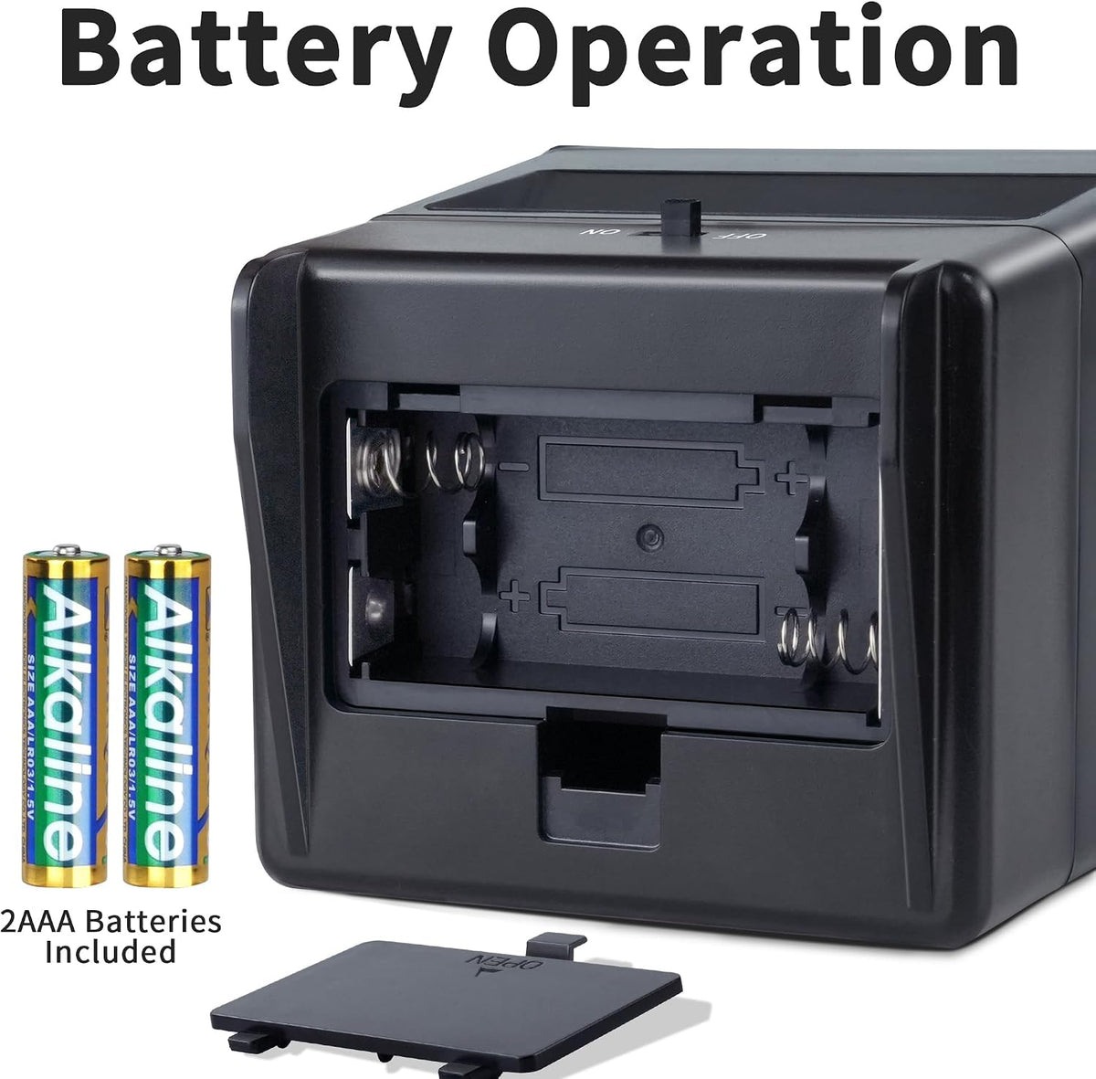 DigitPro 35mm Slide Viewer 2X Magnification LED Lighted Film &amp; Negative Viewer Battery Powered w/ 2 AAA Included image 1