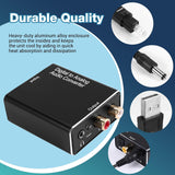 Digital to Analog Audio Converter SPDIF Optical/Coaxial to RCA L/R &amp; 3.5mm AUX Adapter USB Powered image 2