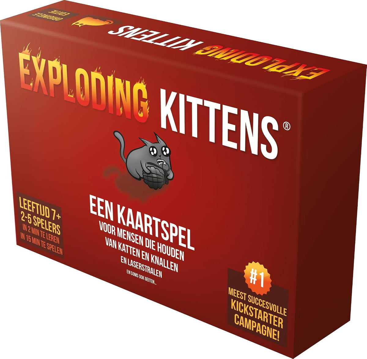 Exploding Kittens Dutch Card Game Original Edition Party Game 2-5 Players Asmodee image 3
