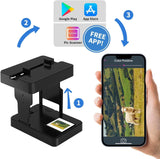 DigitConvert 35mm Mobile Film Scanner Slide &amp; Negative Viewer for Smartphone LED Backlight Black image 4