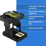 DigitConvert 35mm Mobile Film Scanner Slide &amp; Negative Viewer for Smartphone LED Backlight Black image 6
