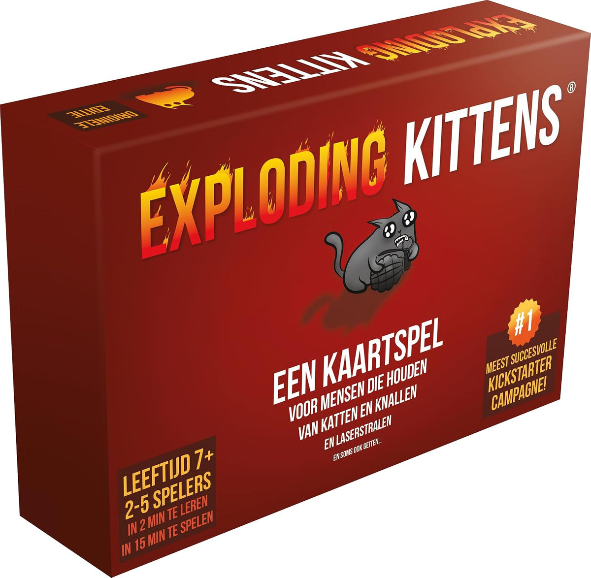 Exploding Kittens Dutch Card Game Original Edition Party Game 2-5 Players Asmodee image 1
