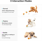 Cheerble Wicked Ball SE Interactive Dog Ball Self Moving LED Rechargeable Toy Orange image 1